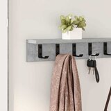  Vješalica za kapute na zidu Betonski sivi 100 x 10,5 x 10,5 cm | shoptok.hr