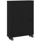  Uska kolica za pohranu Crni hrast 48 x 13 x 68 cm | shoptok.hr