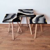 Hanah home 3Shp285 - White WhiteBlackGrey Nesting Table (3 Pieces) | ePonuda.com