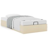 vidaXL otomanski okvir kreveta bez madraca krem 100x200 cm od tkanine | shoptok.hr
