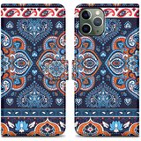 Cadorabo Ohišje, združljiv z Apple - Design Blue Mandala št. 1 - Zaščitni pokrov z magnetnim zapiranjem, funkcijo stojala in režo za kartico, (20590583) Cene