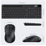 Marvo OFFICE KC411W EN BK BREZŽIČNI KOMPLET TIPKOVNICE IN MIŠKE ČRNE BARVE - SLO/HR LAYOUT | Shoptok.si