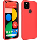 AVIZAR Poltrdi silikonski ovitek za Google Pixel 5 z mehkim zakljuckom - rdec, (20626624) | Shoptok.si