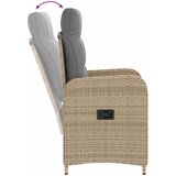Vanjski set za objedovanje 7 pcs Bež i svijetlo siva | shoptok.hr