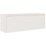 TV omarica 3 kosi bela trdna borovina, (20730043) | Shoptok.si