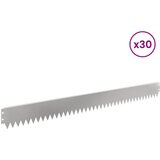  Ograda oko Travnjaka 30 pcs 103 x 10 cm Čelik Srebrna | shoptok.hr