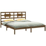  Posteljni okvir medeno rjav iz trdnega lesa 200x200 cm, (20646220) | Shoptok.si