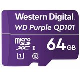 Western Digital PURPLE microSD XC 64GB spominska kartica QD101 UHS-I Class 10 | Shoptok.si
