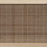 TV ormarić bijeli 105x30x40 cm od borovine i prirodnog ratana | shoptok.hr