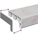  Prozorska klupčica Mramorna tekstura 120 x 10 x 4,5 cm PVC | shoptok.hr