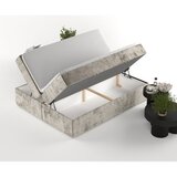 Maison de Rêve Svetlo rjava boxspring postelja s prostorom za shranjevanje 200x200 cm Yoko – | Shoptok.si