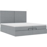 vidaXL okvir kreveta s madracima svijetlosivi 200x200cm od tkanine | shoptok.hr