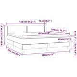  Krevet s oprugama i madracem tamnoplavi 160x200 cm baršunasti | shoptok.hr