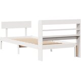  Okvir kreveta bez madraca bijeli 90 x 190 cm masivna borovina | shoptok.hr
