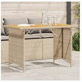 vidaXL Vrtni stol s drvenom pločom bež 110 x 68 x 70 cm od poliratana | shoptok.hr