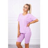 Kesi Set of top+leggings purple Cijene