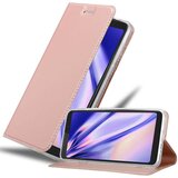 Cadorabo Ohišje, združljivo z WIKO VIEW XL v klasična rožnata zlata - Zaščitni ovitek z magnetnim zapiranjem, stoječo funkcijo in režo za kartice, (20561802) | Shoptok.si