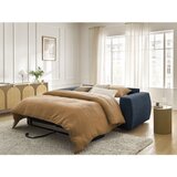 Bobochic Paris Tamno plava sofa za spavanje/sklopiva od šenila 240 cm Hugo – | shoptok.hr