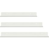  Polica na zidu s policom Zidne 3 pcs Bijelo 40 x 9 x 2 5 cm - Bijelo 30/35/40 x 9 cm 1 | shoptok.hr