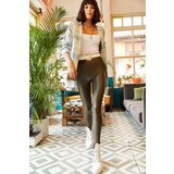 Olalook Leggings - Khaki - High Waist Cene