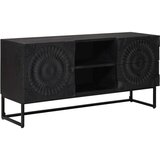 TV ormar s ladicama s policom s pohranom Crna 105 x 30 x 54 cm | shoptok.hr