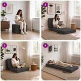 SOFA na razvlačenje 90 x 63 x 45 cm Tamnosiva | shoptok.hr