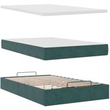  Otomanski posteljni okvir z vzmetnicami zelen 120x190cm žamet, (22053681) | Shoptok.si