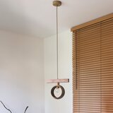  Duolla - Visilica na sajli IRONLINE 1xE27/15W/230V borovina/hrast/bež | Eponuda.com