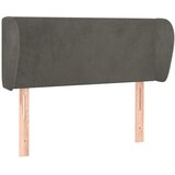  Uzglavlje s ušima tamnosivo 83x23x78/88 cm baršunasto | shoptok.hr