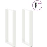  Noge stolića za kavu U-oblika 2 kom bijele 40x(90-91) cm čelik | shoptok.hr