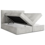 Makamii Boxspring postelja s prostorom za shranjevanje 160x200 cm v srebrni barvi Palta – | Shoptok.si