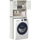 vidaXL Ormar za perilicu rublja s policom s pohranom s vratima Bijela 72.5 x 27 x 161 cm | shoptok.hr