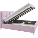 CARRYHOME OBLAZINJENA POSTELJA 140 cm x 200 cm , tekstil roza | Shoptok.si