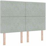  s opruga kutije Svijetlo siva 140 x 190 cm Baršun | shoptok.hr