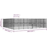  Ograda za hišne ljubljenčke s 60 paneli črna 35x35 cm jeklo - - črna - 14.32 - 4.3 cm - 2025- | Shoptok.si