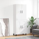 vidaXL Visoka komoda bijela 69 5x34x180 cm konstruirano drvo | shoptok.hr