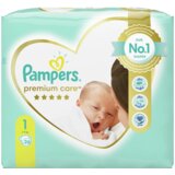 Pampers Premium Care, pelene s trakicama za učvršćivanje, veličina 1 | shoptok.hr