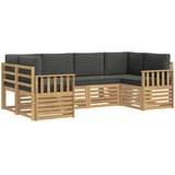  Set vanjskih sofa 5 pcs Bijela i Antracit 245 x 128,5 x 73 cm | shoptok.hr