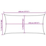  Jedro zaštitu sunca 160g/m² pravokutno svijetlosivo 3x4,5m HDPE | shoptok.hr