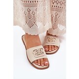 Boto Flat Ladies Sandals With Decorative Detail Beige Nenitta | ePonuda.com