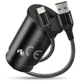EverActive Car charger 1 X USB QC3.0 18W black + cable USB-C 1m Cijene