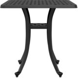  Vrtni stol crni 53 x 53 x 53 cm od lijevanog aluminija | shoptok.hr