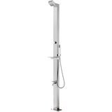 vidaXL Vrtni tuš 220 cm nerjaveče jeklo | Shoptok.si