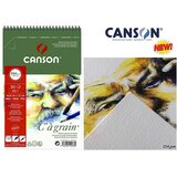 Canson Skicirka spirala "C" á Grain A5 224 g, 30 listna, (22005448) Cene