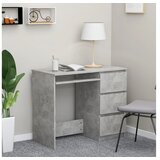  Pisalna miza betonsko siva 90x45x76 cm iverna plošča | Shoptok.si