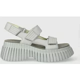 Camper Kožne sandale BCN za žene, boja: siva, s platformom, K201511.004