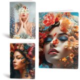 Rucksack Only Zvezek A4 Flower Face, mali karo 5 mm, 52 listov, sortirano Cene