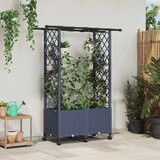  Povišeni krevet s mrežom i krovom Siva 124 5 x 40 x 142 cm PP - Siva 124 5 x 40 x 148 cm s ravnim krovom (2 bočna mreža) na kota | shoptok.hr