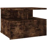 Viseći noćni ormarić boja dimljenog hrasta 40x31x27 cm drveni | shoptok.hr