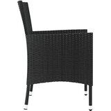  Vrtne stolice s jastucima 4 kom. crne poli ratan (samo za UK/IE/FI/NO) | shoptok.hr